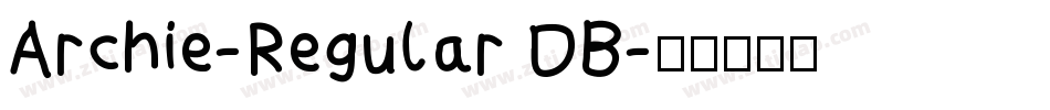 Archie-Regular DB字体转换